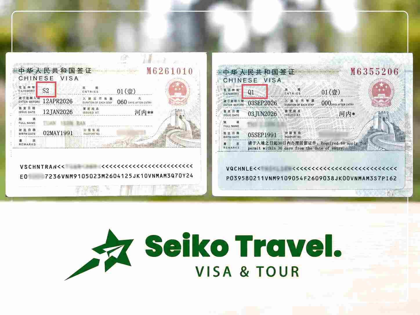 Hướng dẫn phân biệt các loại visa Trung Quốc phổ biến nhất cho người Việt (L, M, Q, S, X...)