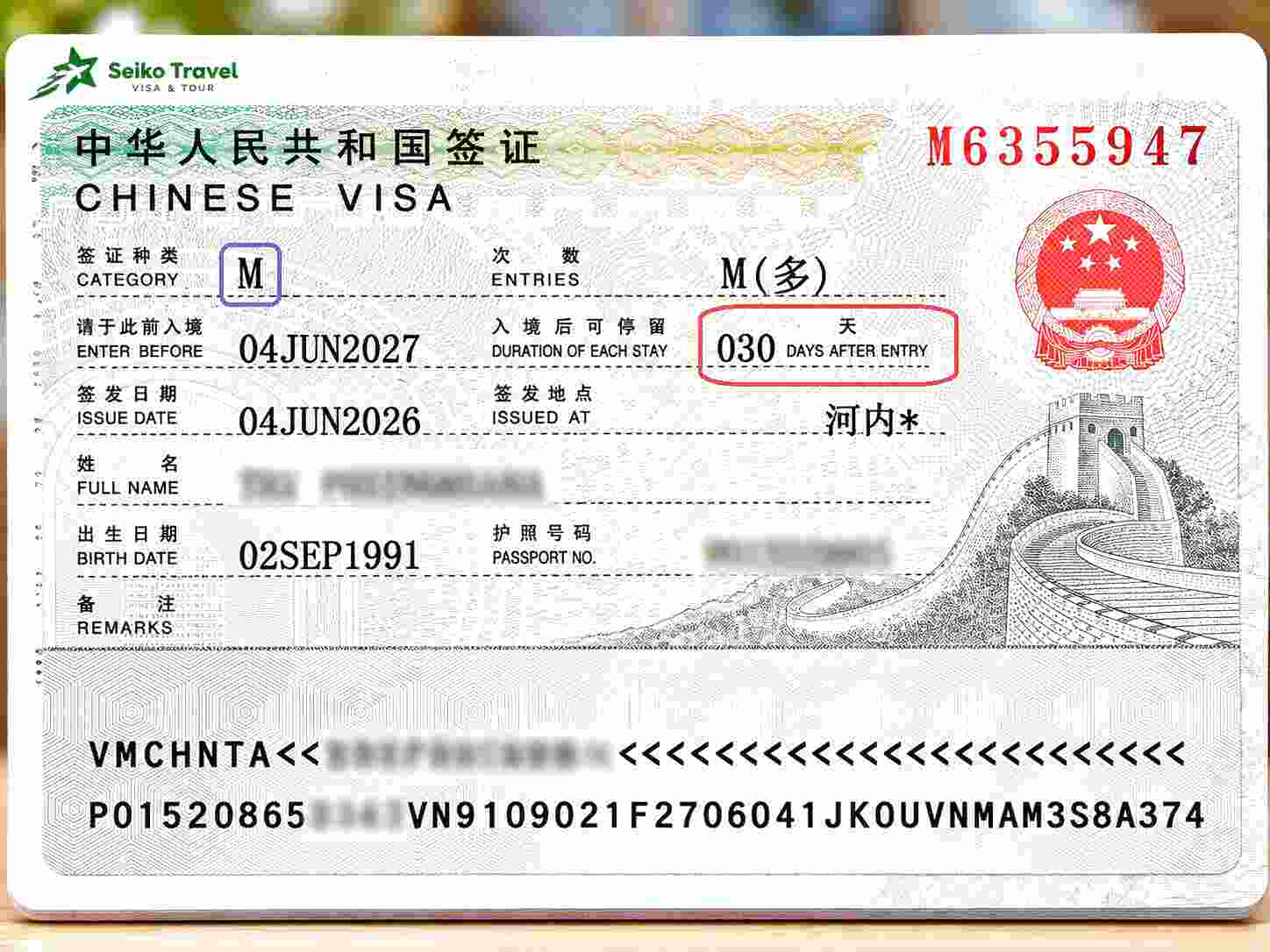 Hướng dẫn phân biệt các loại visa Trung Quốc phổ biến nhất cho người Việt (L, M, Q, S, X...)