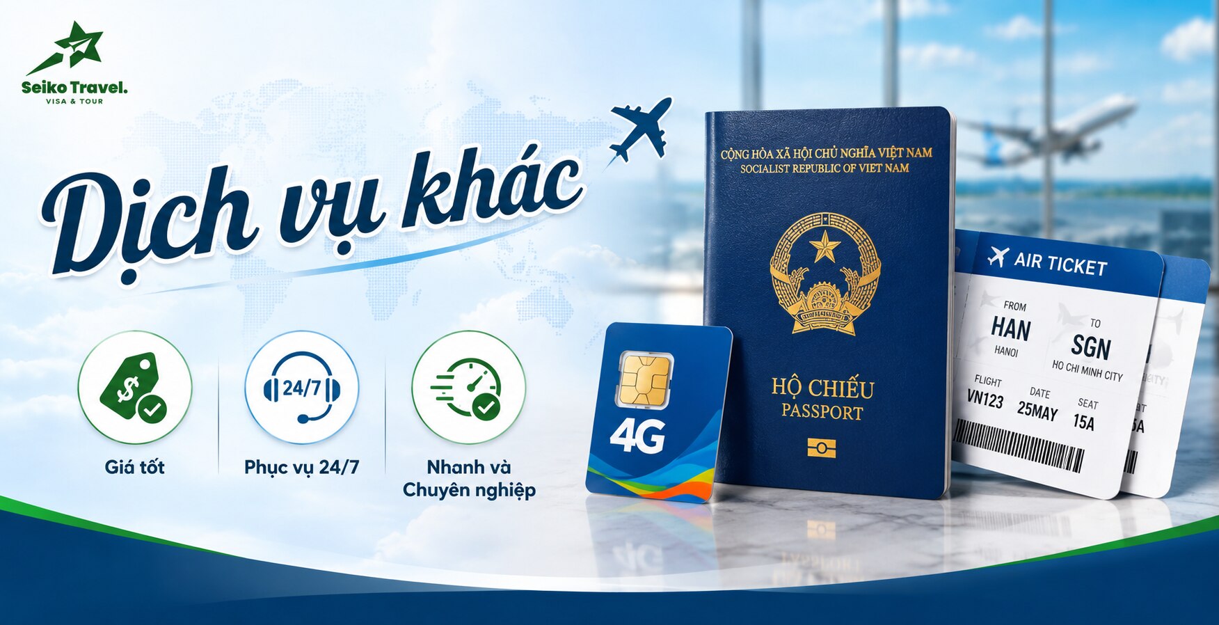 Seiko Travel chuyên tour du lịch Trung Quốc giá tốt và dịch vụ visa trọn gói (Trung Quốc, Hàn Quốc, Nhật Bản...). Tư vấn miễn phí 24/7!