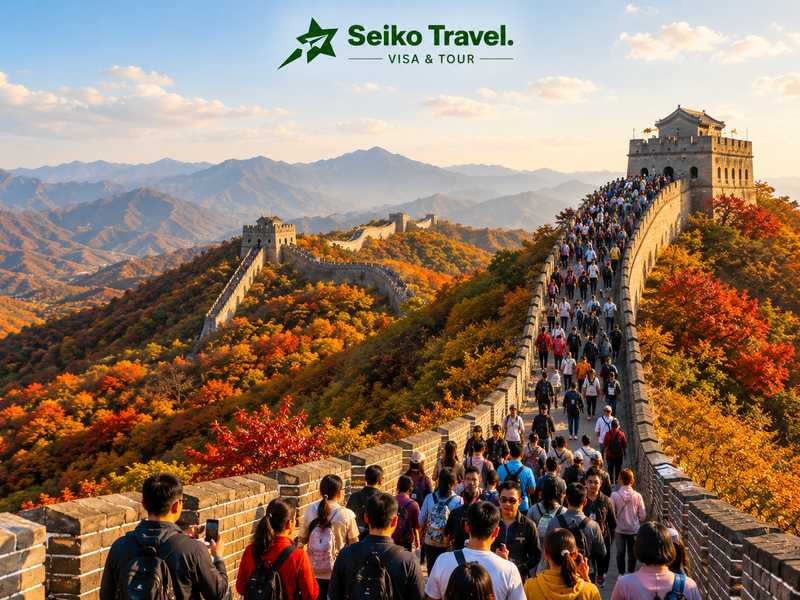 Tour du lịch Bắc Kinh Trung Quốc – Vạn Lý Trường Thành mùa thu