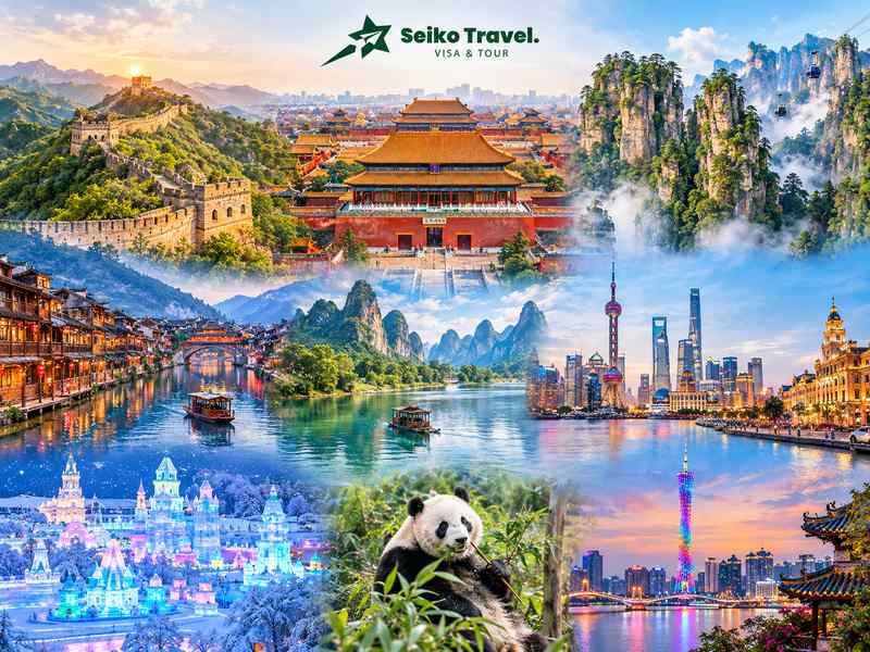 10 Điểm Đến Du Lịch Trung Quốc Không Thể Bỏ Lỡ 2026 1 Toàn cảnh 10 điểm đến du lịch Trung Quốc nổi bật nhất