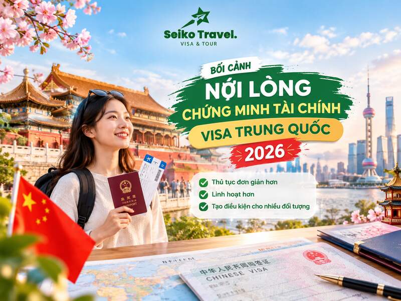 bối cảnh nới lỏng chứng minh tài chính visa Trung Quốc 2026