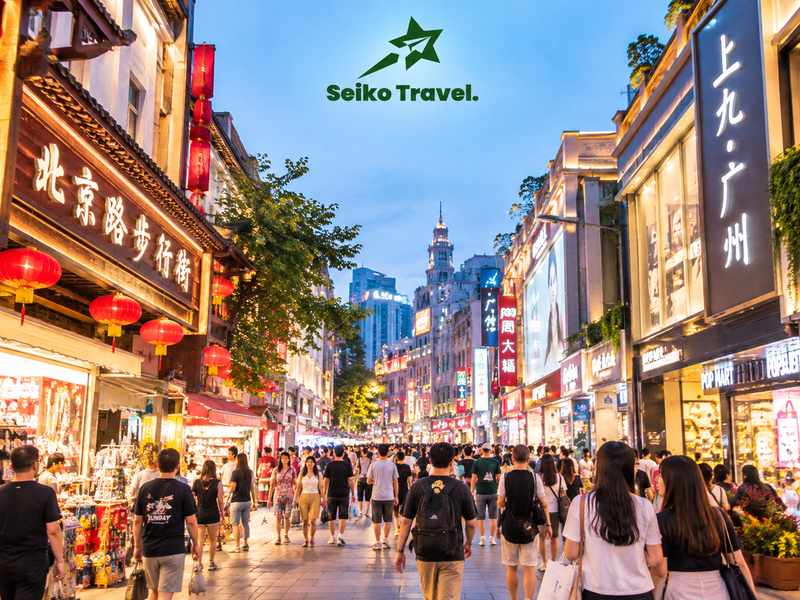 Phố đi bộ Thượng Hạ Cửu – điểm mua sắm nổi bật trong tour đi du lịch Quảng Châu Trung Quốc