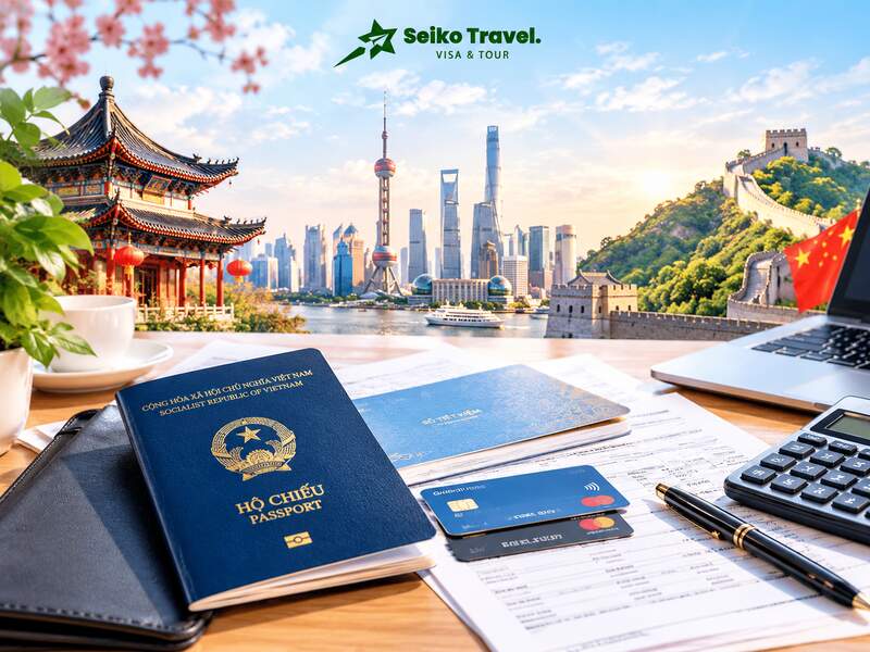 chứng minh tài chính visa Trung Quốc cập nhật 2026