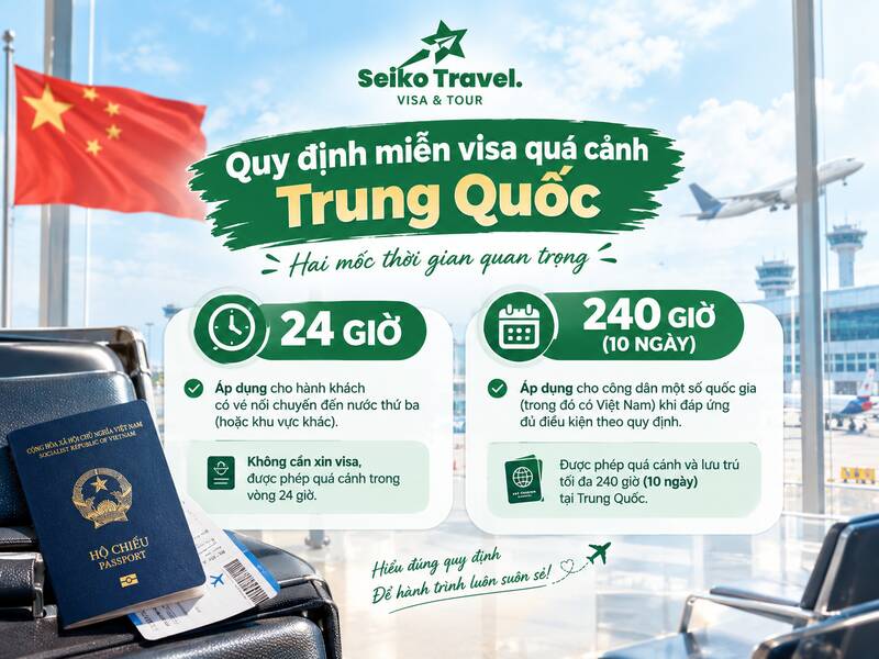 Visa Quá Cảnh Trung Quốc 2026: Khi Nào Miễn, Khi Nào Phải Xin 3 Quy định miễn visa quá cảnh Trung Quốc các mốc thời gian