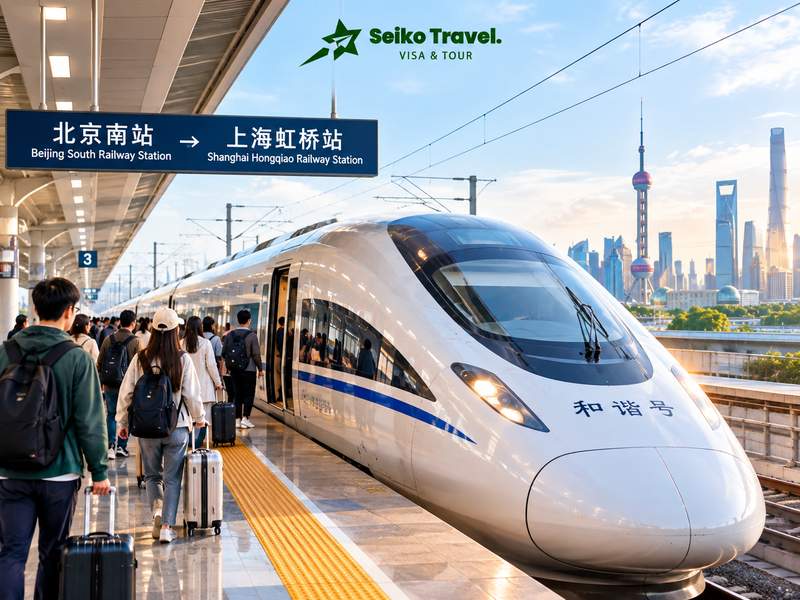 Du Lịch Bắc Kinh - Thượng Hải: Kết Hợp 2 Điểm Đến Kinh Điển 11 Tàu cao tốc nối Bắc Kinh và Thượng Hải