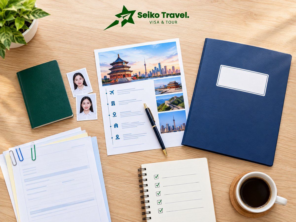 Hồ sơ xin lại visa Trung Quốc Bộ hồ sơ chuẩn bị nộp lại xin visa Trung Quốc sau khi bị từ chối
