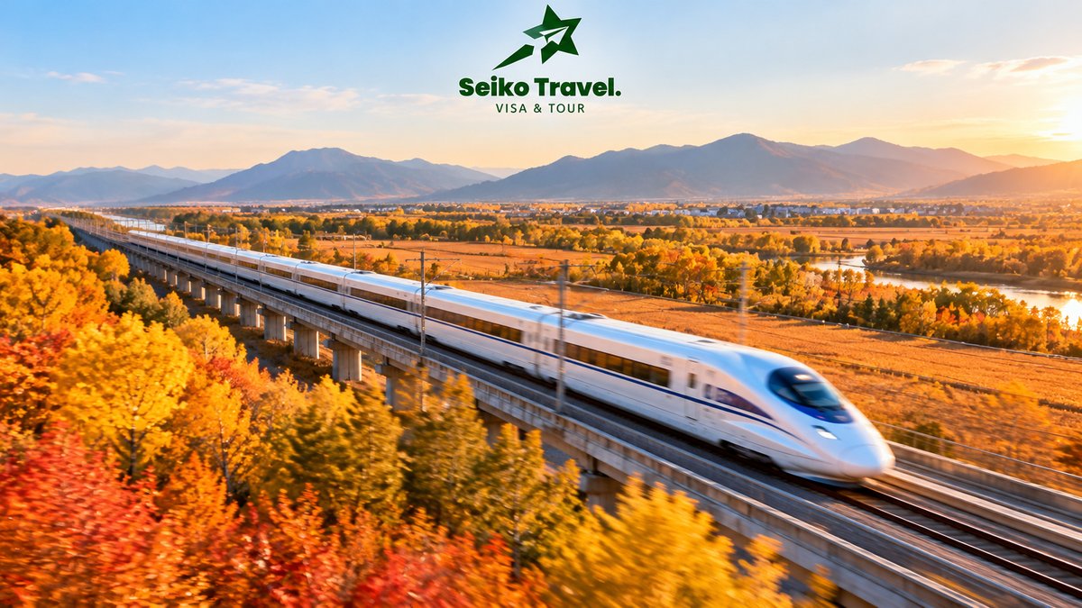 Tàu cao tốc Bắc Kinh Thượng Hải trong tour mùa thu