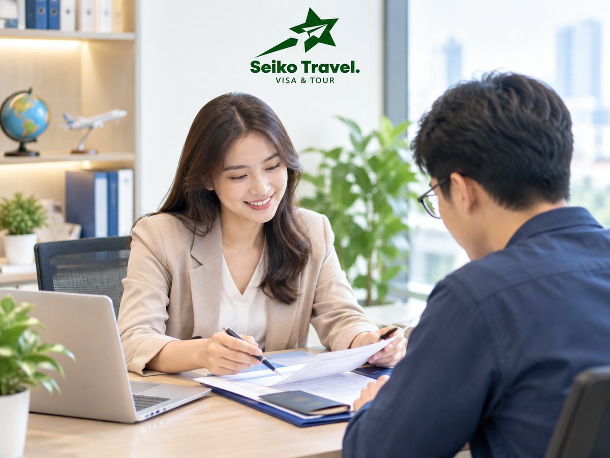 Tư vấn xin lại visa Trung Quốc tại Seiko Travel Chuyên viên Seiko Travel tư vấn rà soát hồ sơ xin lại visa Trung Quốc